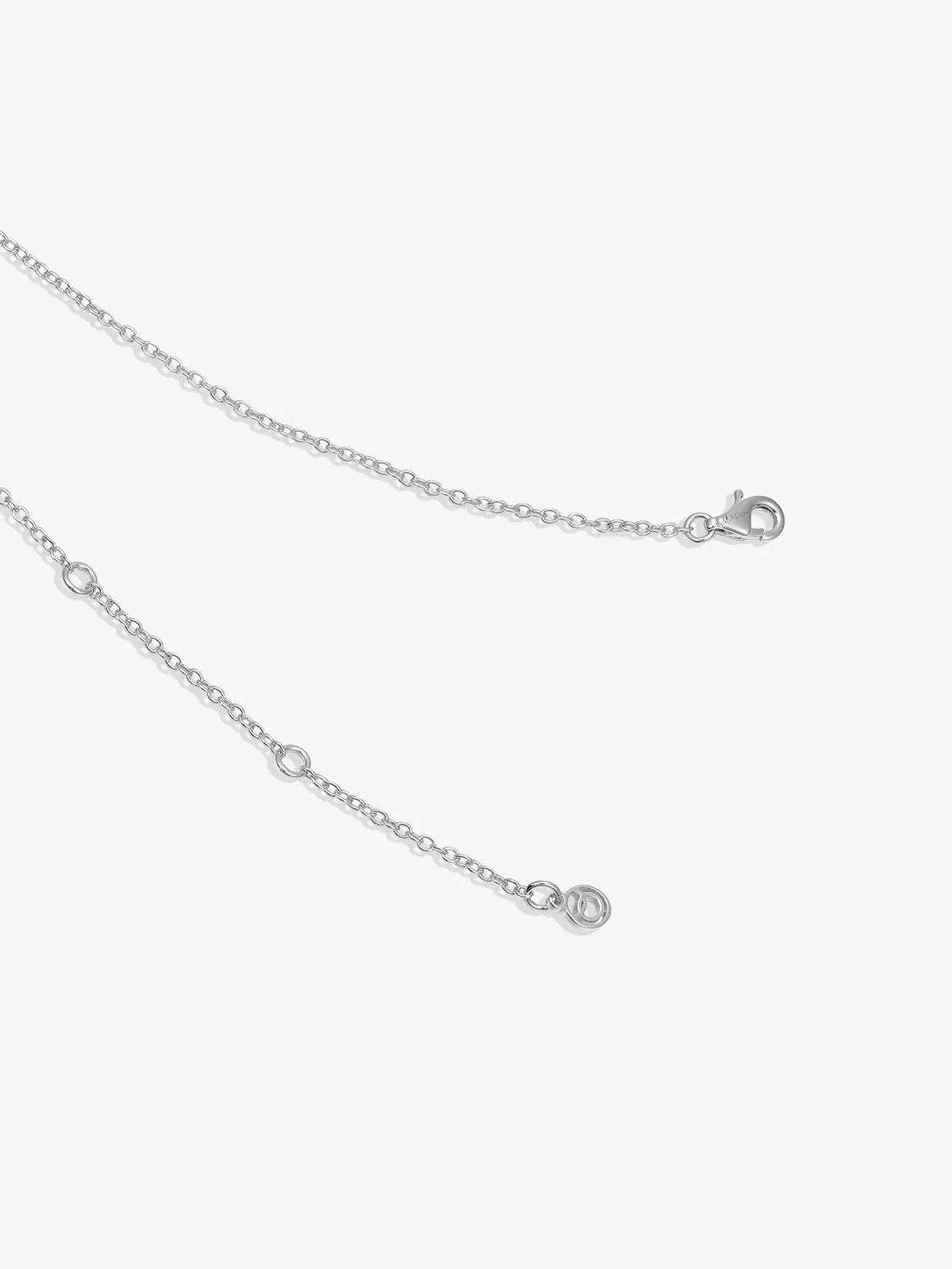 Bezel Crystal  Station Necklace